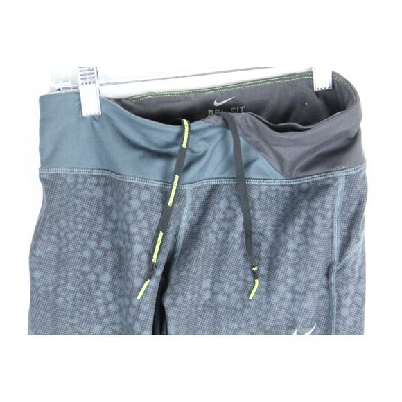 Nike Running Dri-Fit Printed Leggings Womens Size Small Gray Stretch Zip Pocket - Picture 4 of 10
